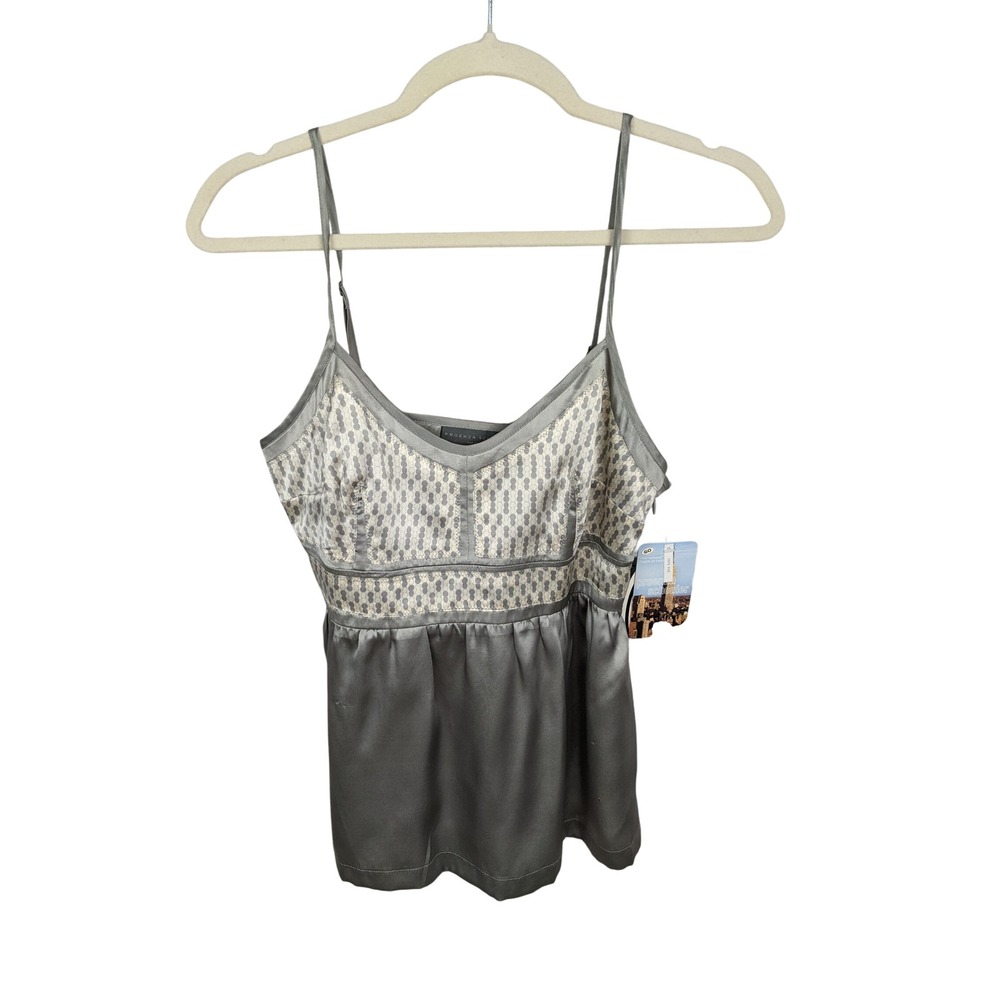 Proenza Schouler for Target Silk Camisole Top Wild Dove Grey Size S NWT w Defect